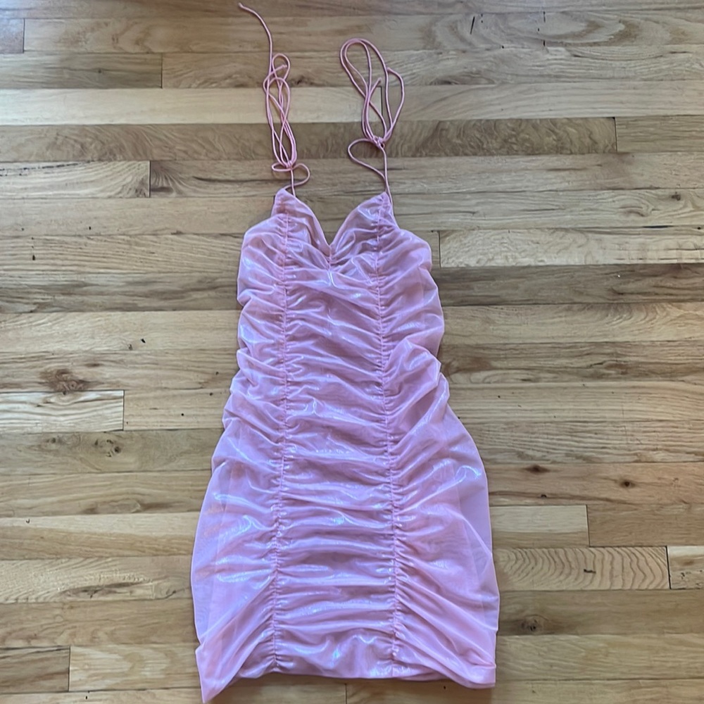 Daisy Daisy tv authentic pink sheer dress